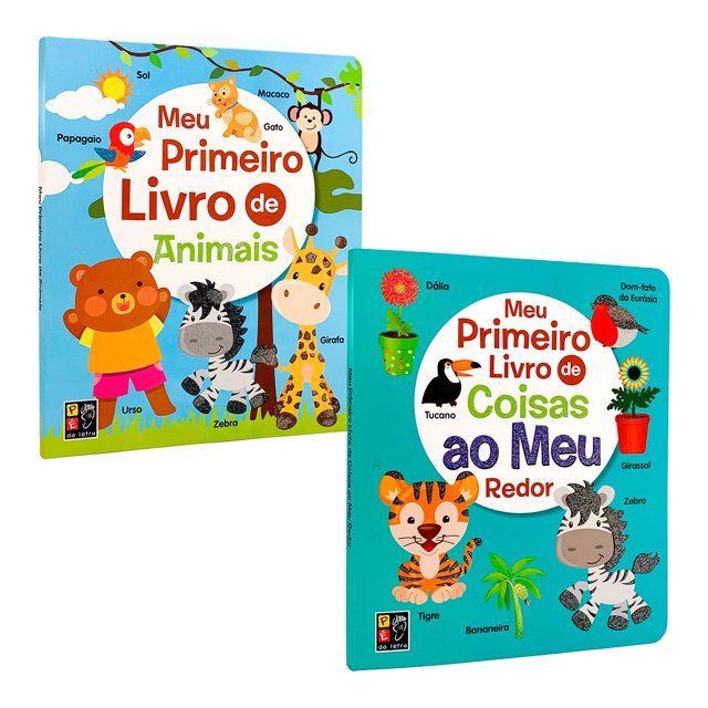 Meu Primeiro Livro De Animais + Meu Primeiro Livro De Coisas Ao Meu 