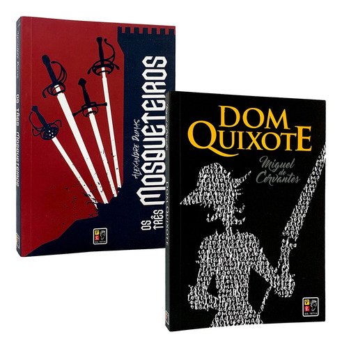Os Três Mosqueteiros + Dom Quixote - Kit 2 Livros Clássicos