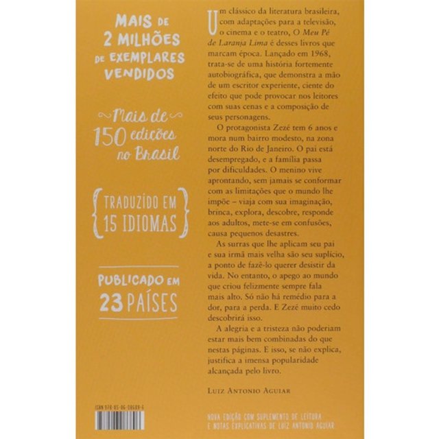 O Meu Pé De Laranja Lima José Mauro De Vasconcelos Livro Livraria Enjoy 3937