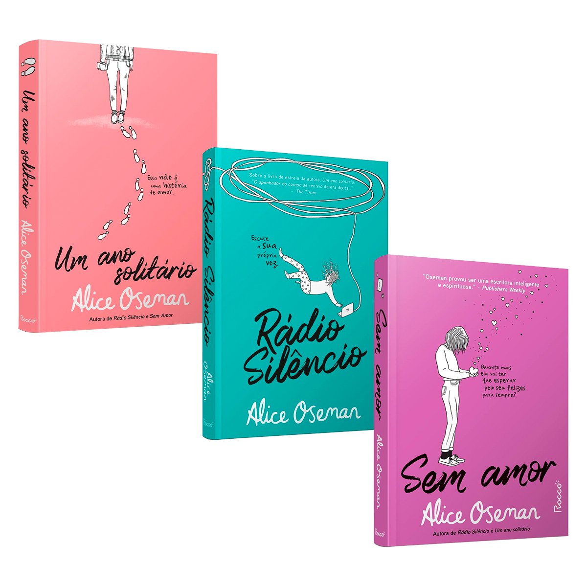 Um Ano Solitário + Rádio Silêncio + Sem Amor - Alice Oseman - Kit