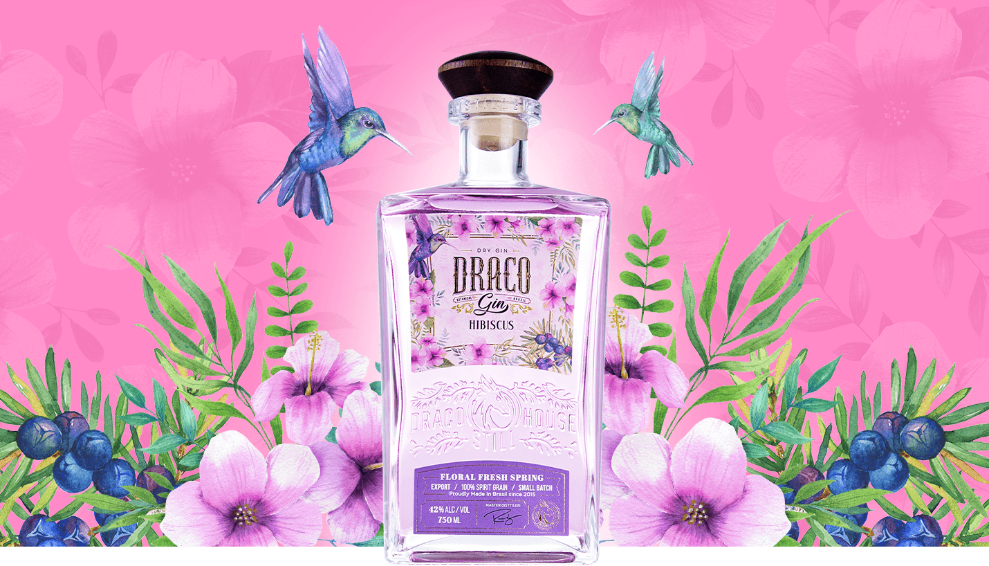 Gin Draco Hibiscus | Draco Destilaria