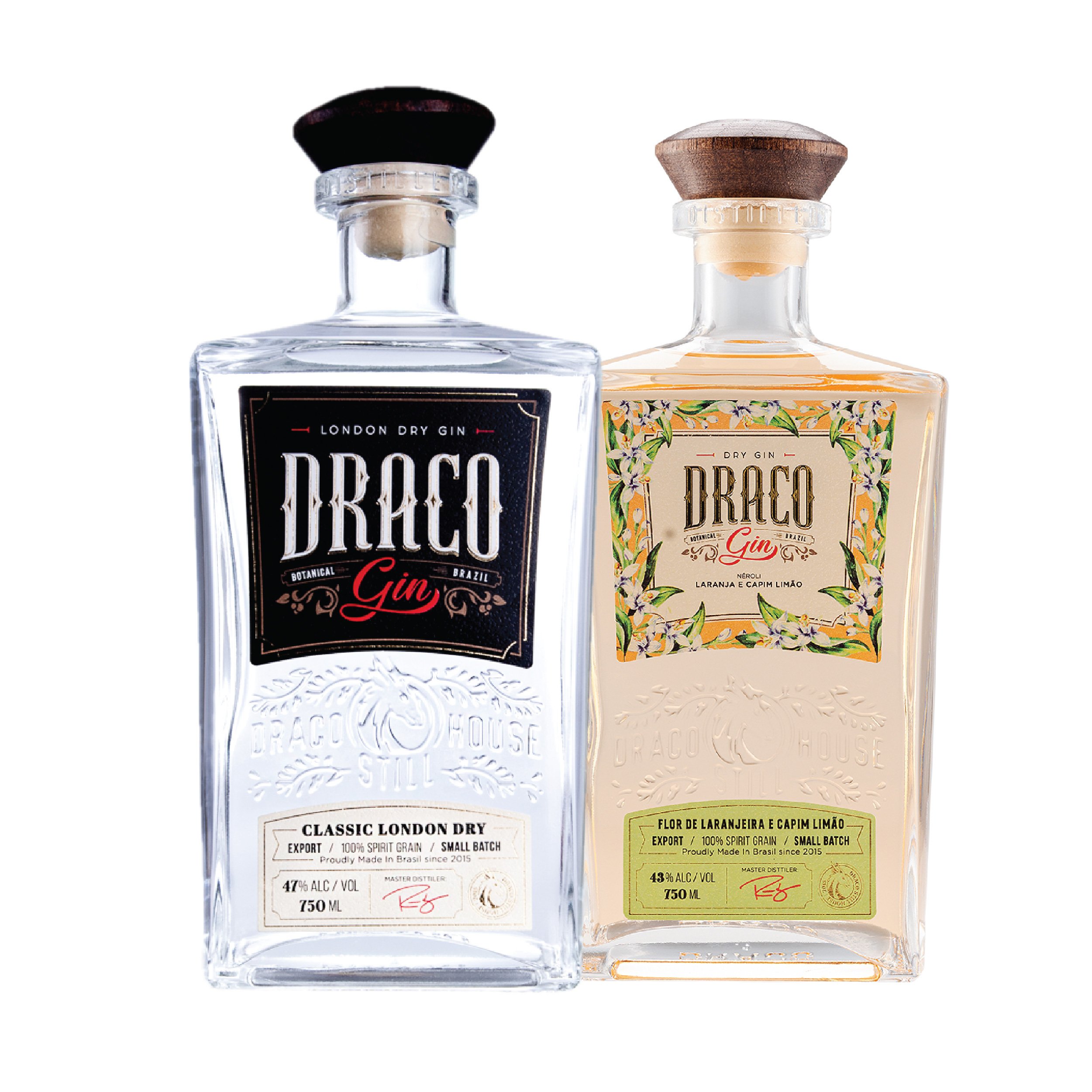 Gin London Dry + Gin Néroli | Draco Destilaria