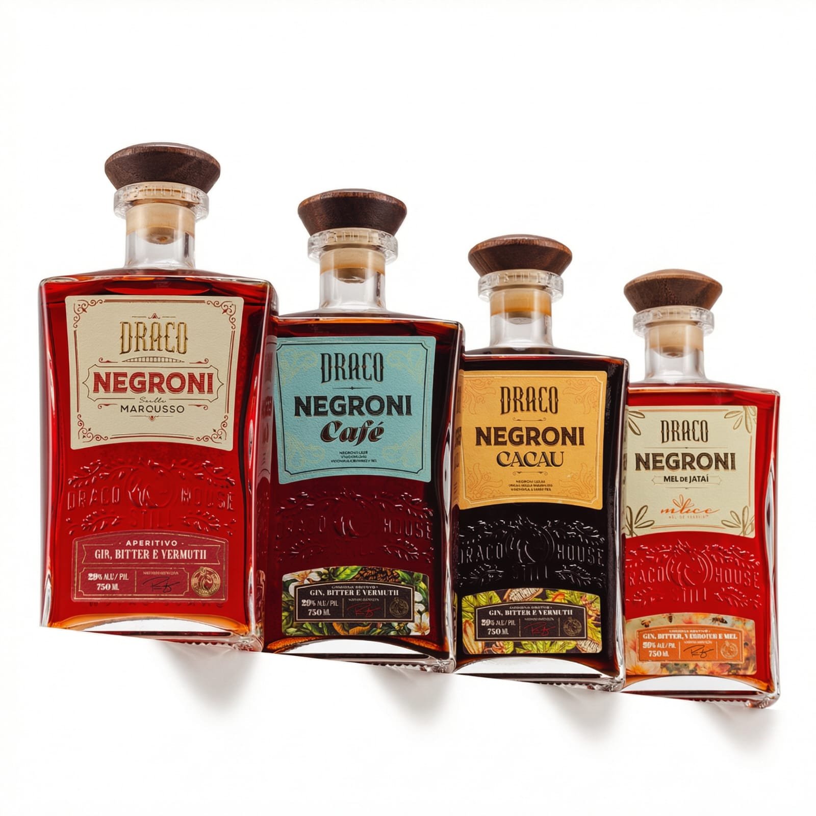 Negroni Coleção Premium - Quarteto Fantástico! | Draco Destilaria