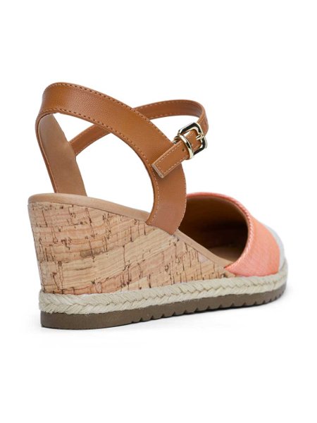 Sandalia Espadrille Lurex Laranja Bebece Bebece Calcados