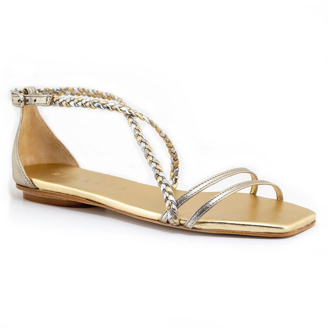 sandalia prata envelhecida