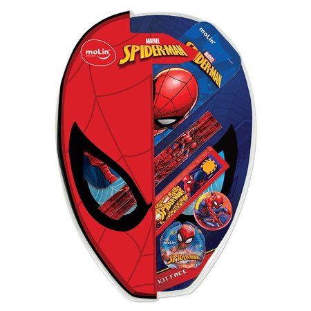 Kit Escolar 7 itens Molin Face Marvel Spiderman