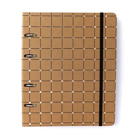 Caderno Cícero Criativo Argolado Kraft Pautado 17X24 Linha E Ponto