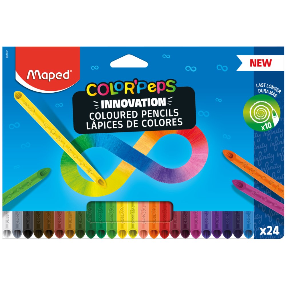 Lápis de Cor 24 Cores Colorpeps Infinity Maped