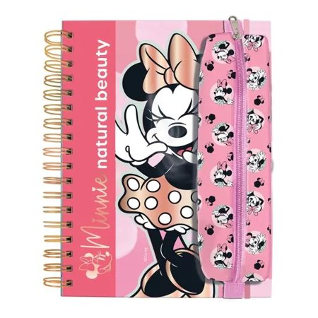 Estojo Escolar Minnie Com Elástico Para Fixar em Caderno Dac