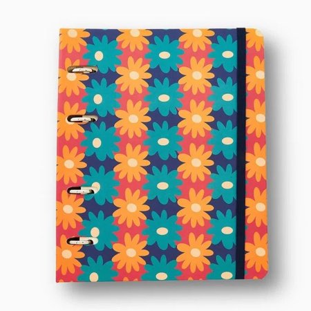 Caderno Cícero Criativo Argolado Office Duo Brisa Pautado & Pontado A5 Floral