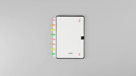Caderno Inteligente Lets Glitter Neon Black A5