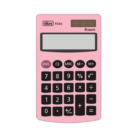 Calculadora de Bolso 8 Dígitos Rosa-Claro Tilibra
