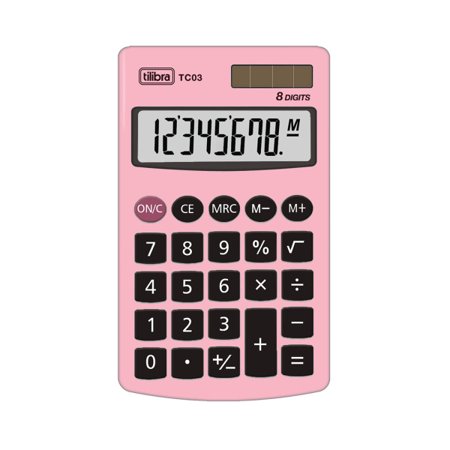 Calculadora de Bolso 8 Dígitos Rosa-Claro Tilibra