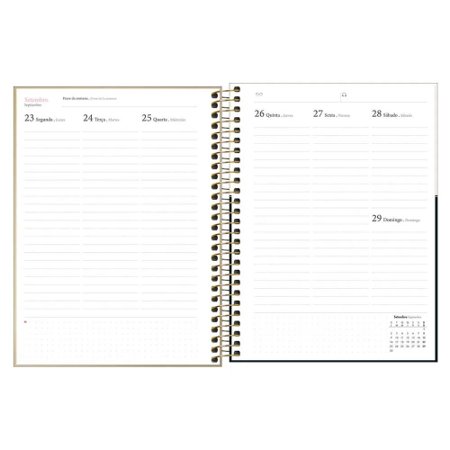 Planner Espiral Tilibra West Village Metalizado 2024 | PAPELARIA ...