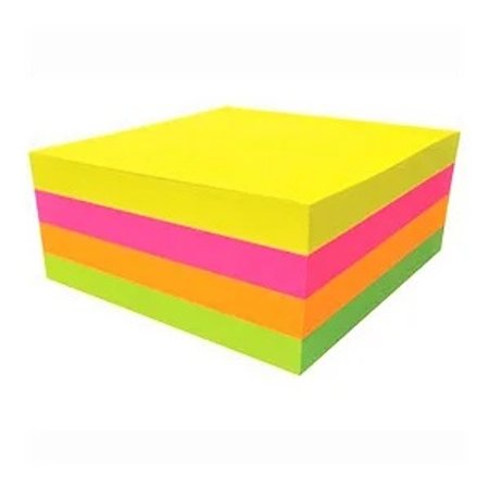 Bloco Adesivo Smart Notes Cube Neon 400 Folhas BRW