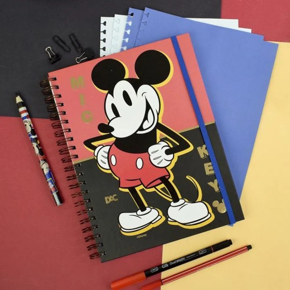 Caderno Universitáio Smart Mickey 80 Folhas Dac