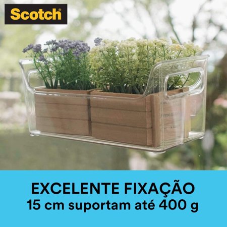 Fita Dupla Face 3M Scotch Fixa Forte, Transparente 12 mm x 2 M