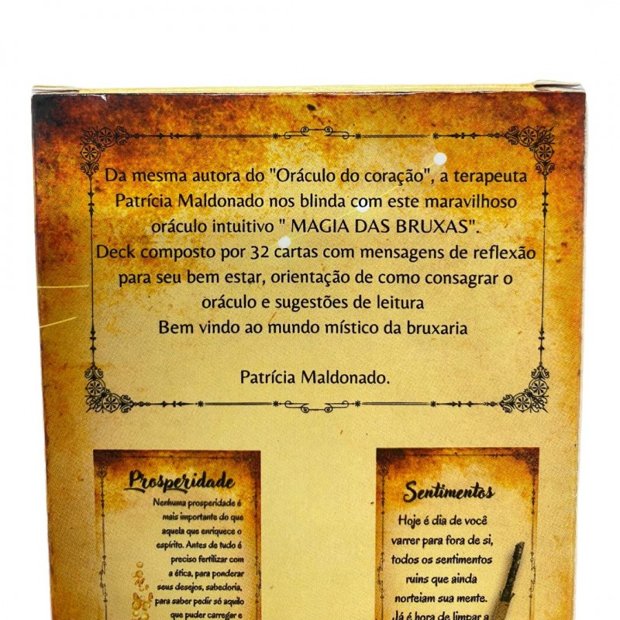 Baralho Oráculo Magia das Bruxas 32 Cartas Intuitivo