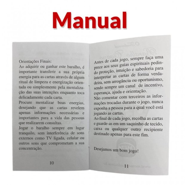 O Tradicional Baralho Cigano 36 cartas Plastificado com Manual