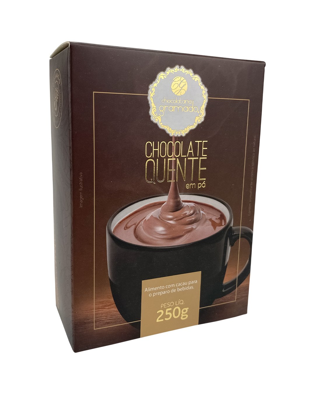 Chocolate Quente em pó para Preparo Caixa 250g | Chocolataria Gramado