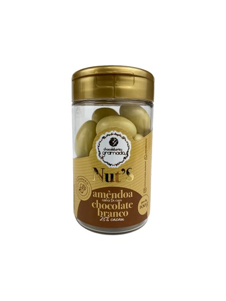 Nut's amêndoa coberta com Chocolate branco - 100g