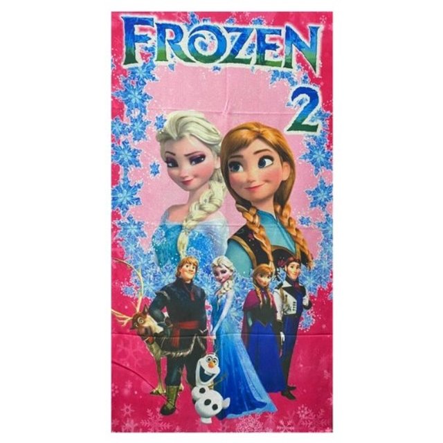 Toalha Banho Felpuda infantil 70x140cm frozen