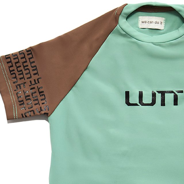 Rash Guard Infantil LUTT 1 a 8 - Verde Bamboo e Marrom Claro (MC ...