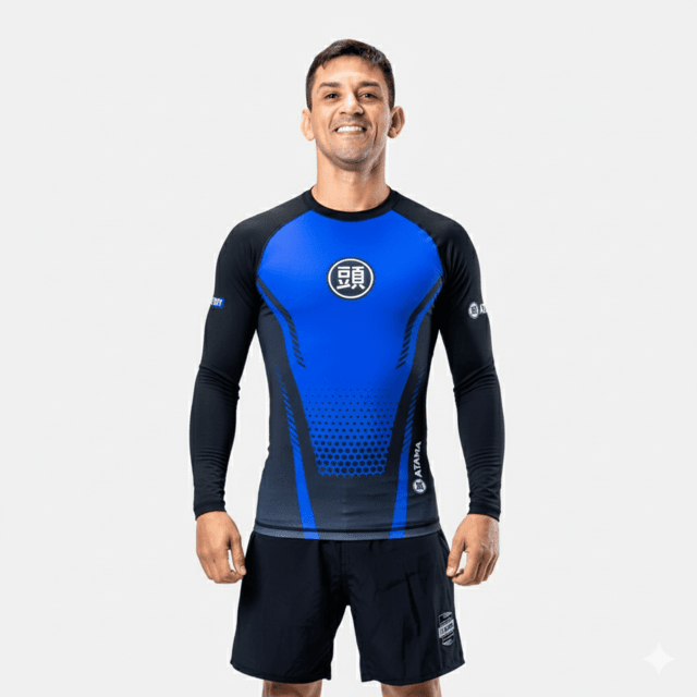 Rash Guard Atama Fight Day Azul (ML) | Casa do Kimono