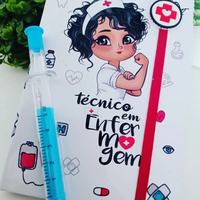 Caderneta em Bloquinho Enfermagem Art´s Andrê