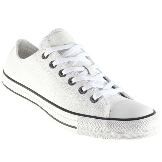 Sneaker All Star Converse Branco 33 All Star Couro Branco 33 All