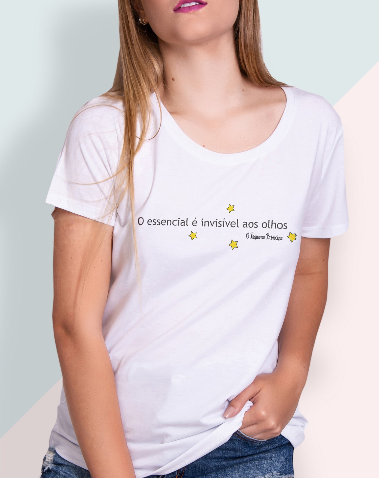 T-Shirt Feminina Ilustrada Frase - Cor