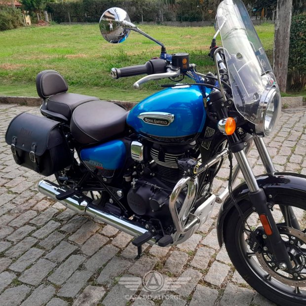 Royal Enfield Meteor 350 Alforge Em Couro Impermeável Casa Do Alforge