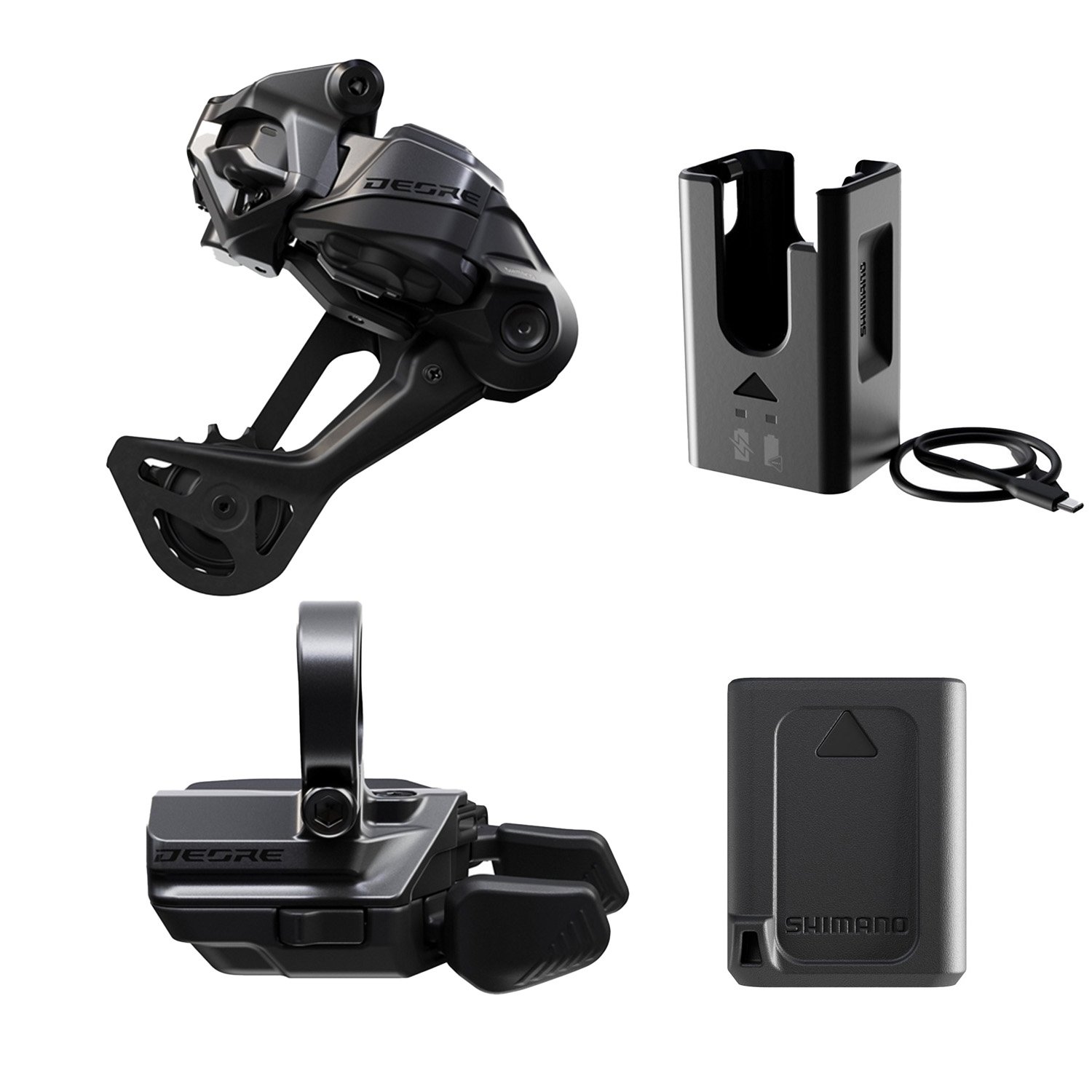 KIT SHIMANO DEORE CÂMBIO TRASEIRO Di2 M6250-SGS E ALAVANCA