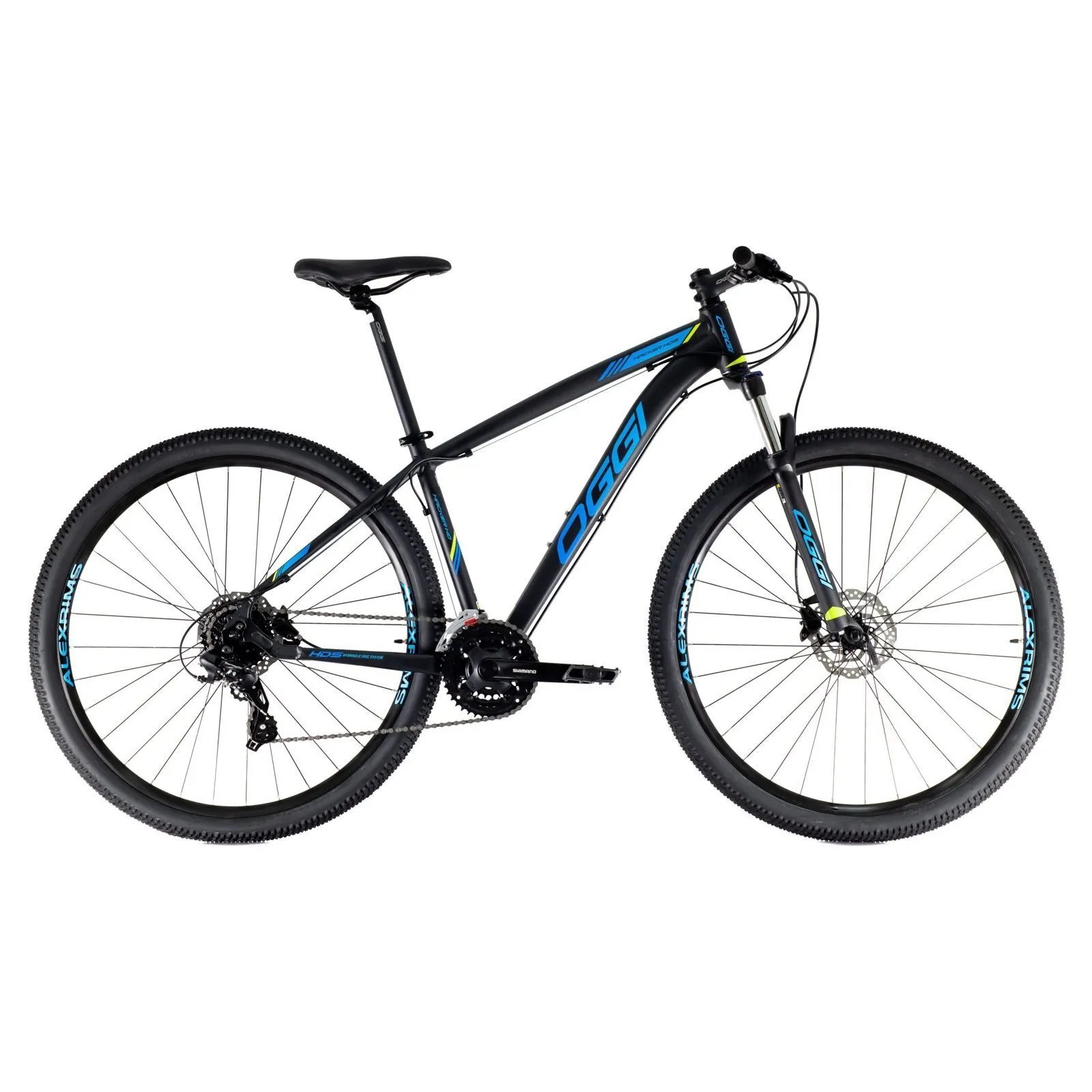 Bicicleta Oggi Bike Hacker Hds 2021 Aro 29 Susp. Dianteira 24 Marchas - Azul/preto