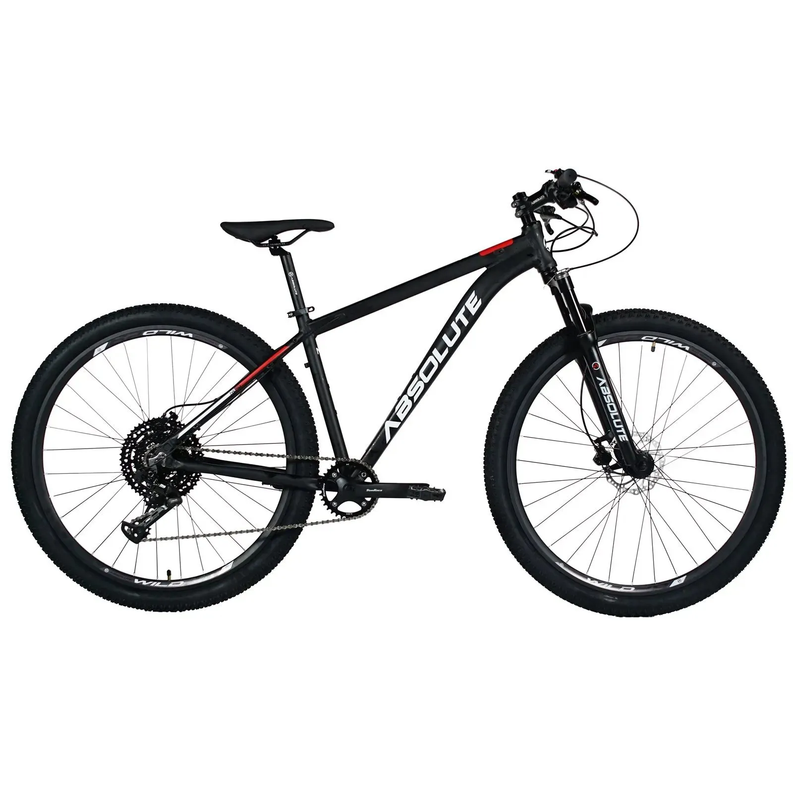 Bicicleta Absolute Nero 4 Aro 29 Susp. Dianteira 9 Marchas - Preto/vermelho