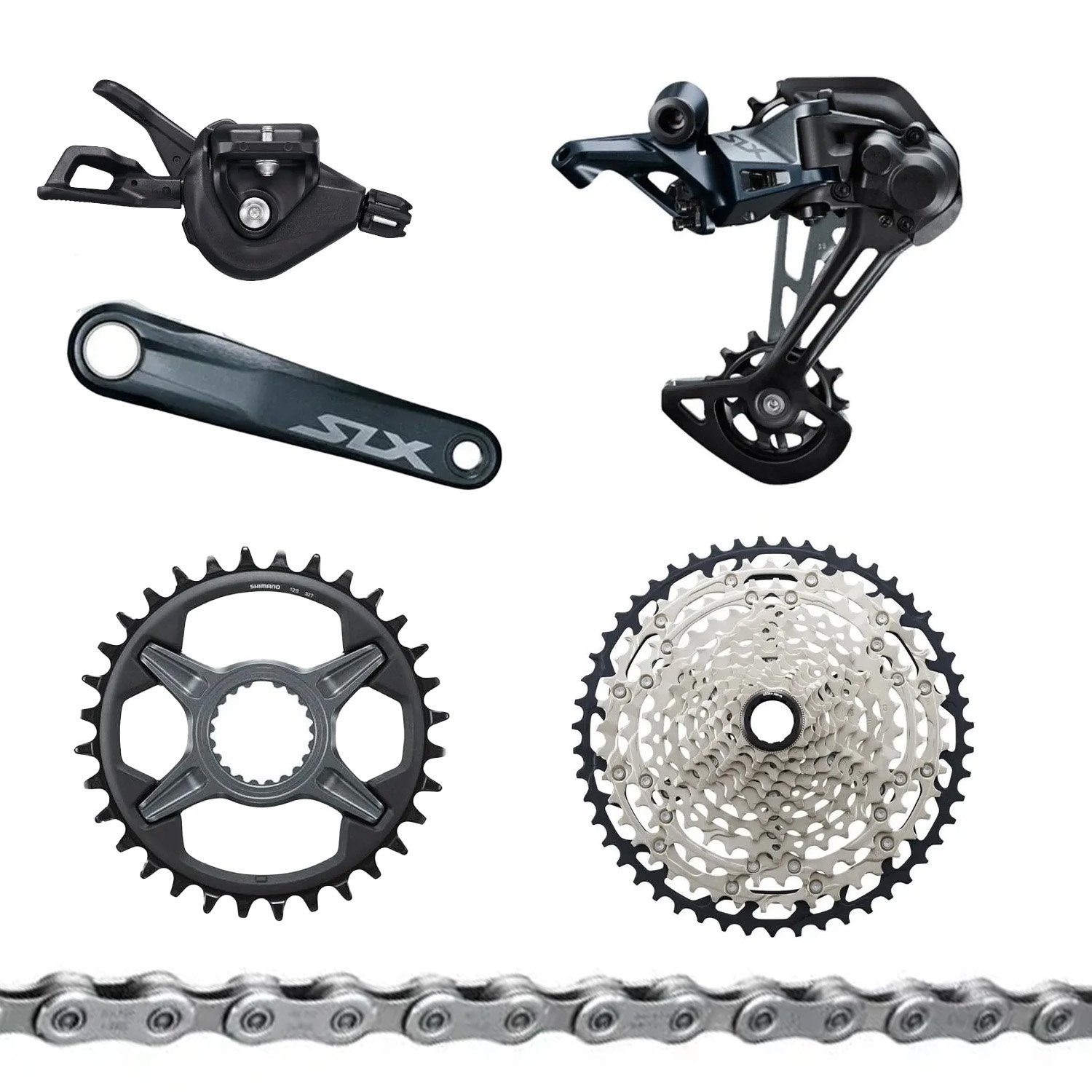 GRUPO 12V SHIMANO SLX M7100 COROA 32D / CASSETE 10/51D | Upgrade Bikes