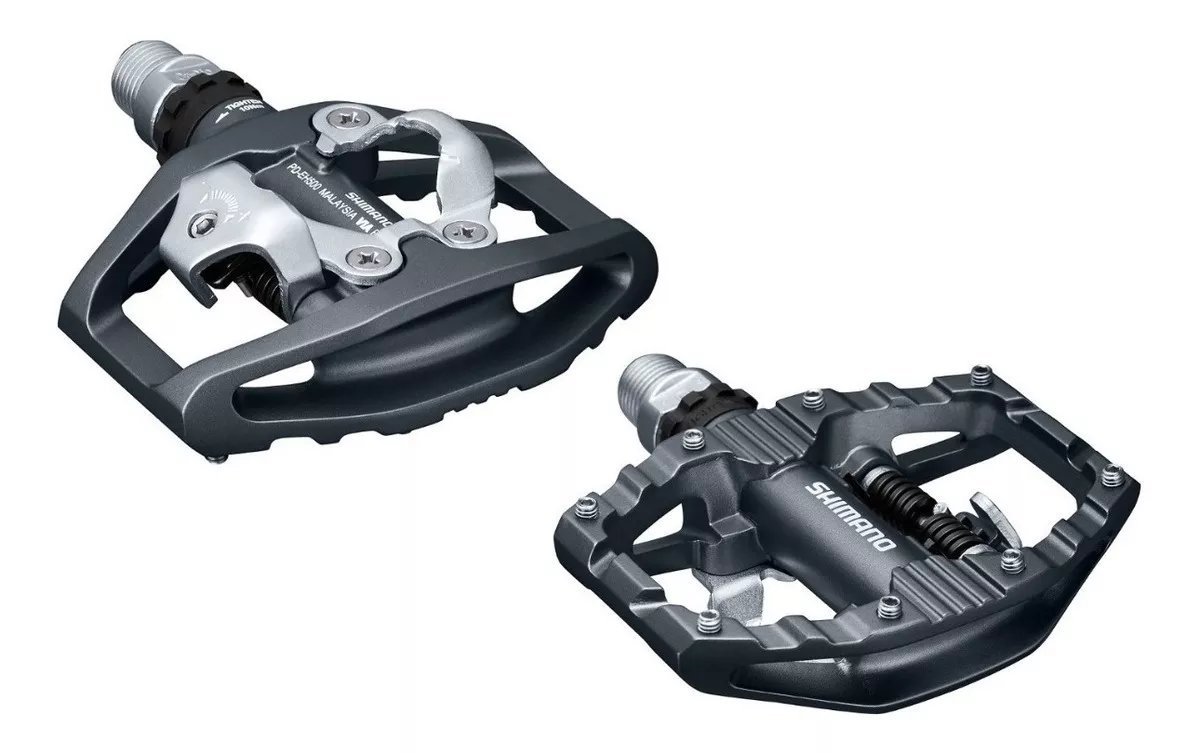PEDAL 9/16 CLIP PLATAFORMA SHIMANO EH500 C/ TACOS SH56 | Upgrade Bikes