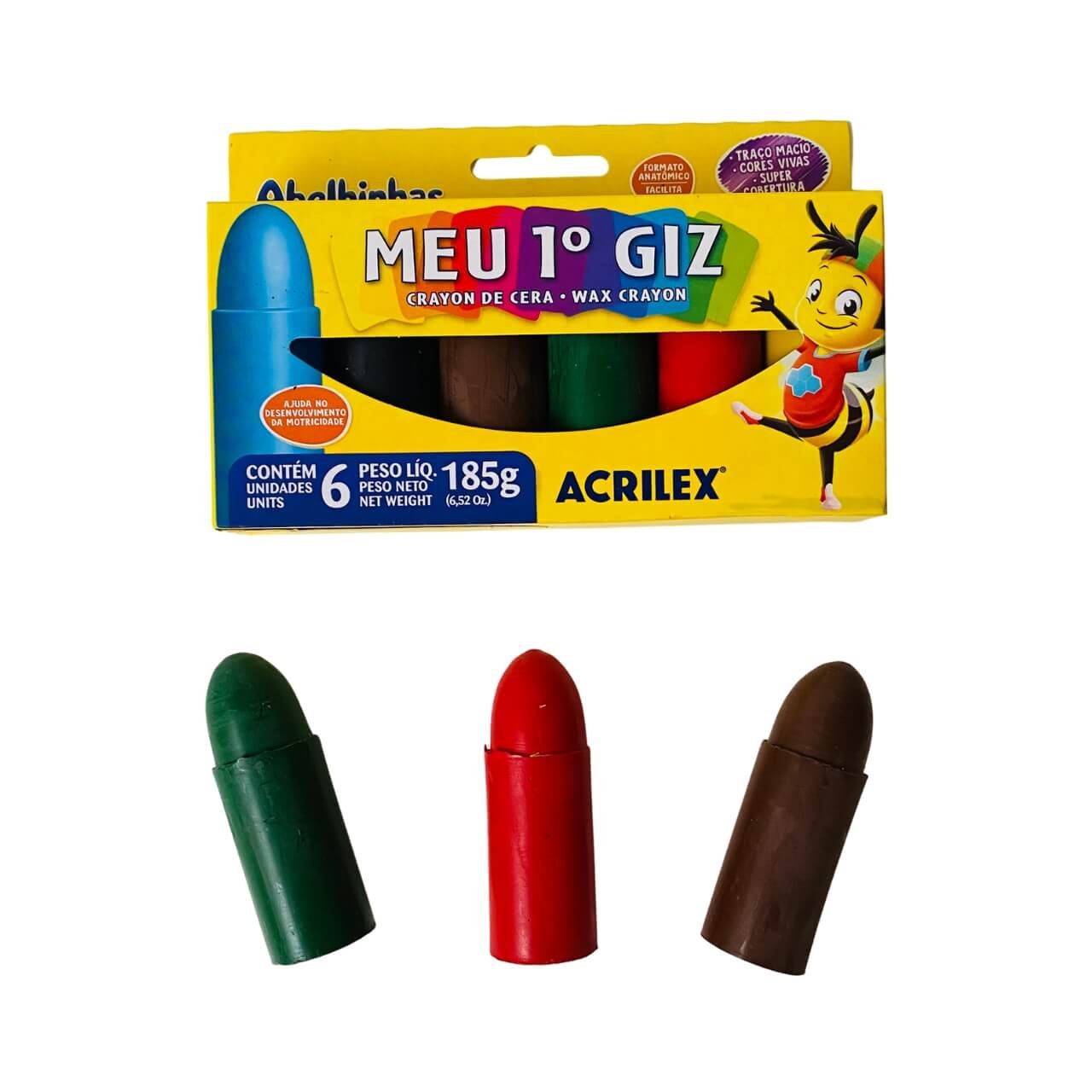 Meu Primeiro Giz de Cera | Criativa Mente Brinquedos Inteligentes