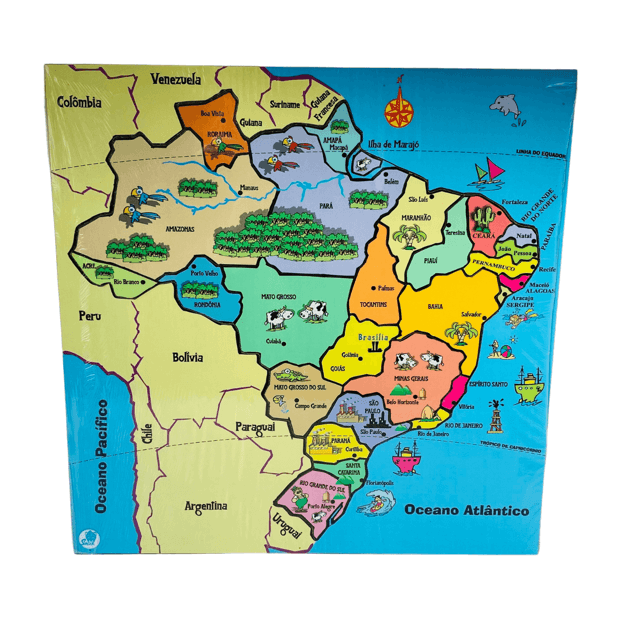 Quebra-Cabeça Mapa | Criativa Mente Brinquedos Inteligentes