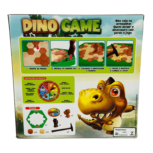 Jogo Dino Game, com Acessórios, Braskit 