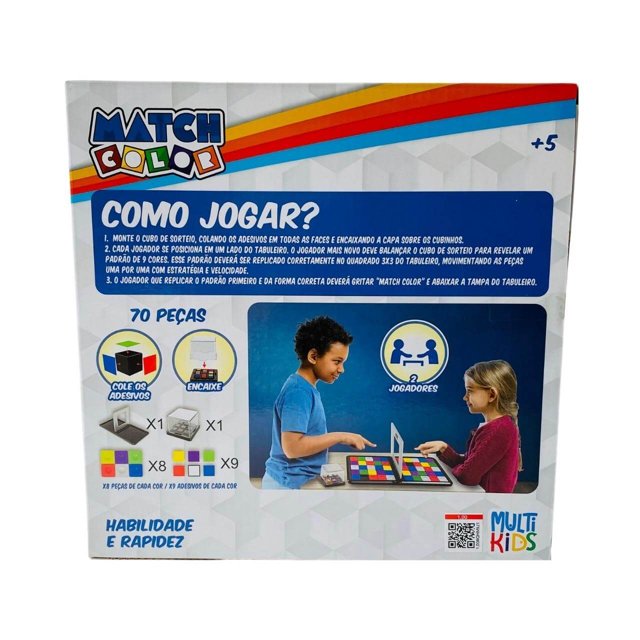 Jogo Match Color Multikids - BR1677 - lojamultikids