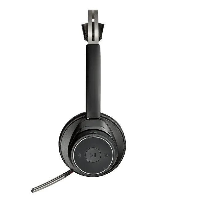 Sodorous Ersatz-Ohrpolster Für Plantronics Voyager Focus UC B825 – Memory-Schaum, Leder, Schwarz