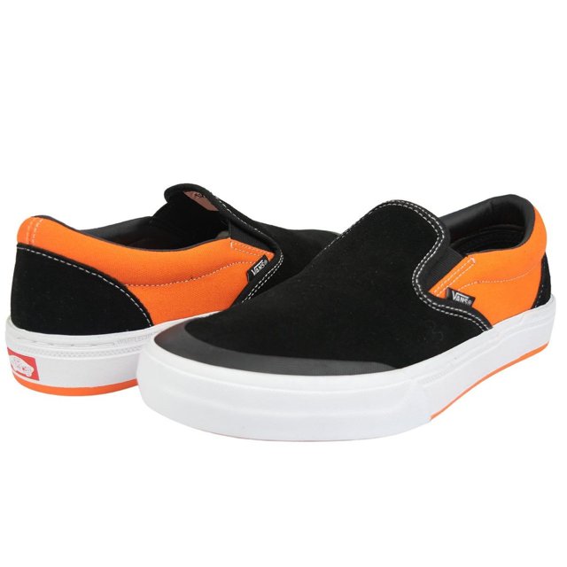 Vans BMX Slip-On Shoes-Black/Neon Orange, 9