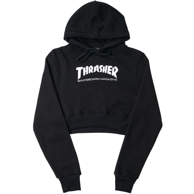 Moletom Feminino Thrasher Cropped Skate Mag Black MadBoards