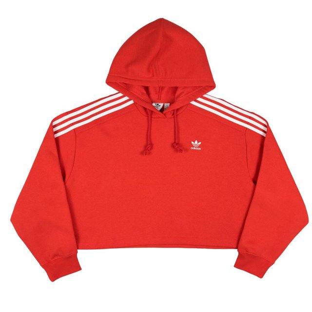 Moletom Cropped Adidas Originals Moletom Da Adidas Vermelho