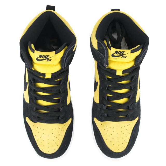 sb dunk high pro maize black