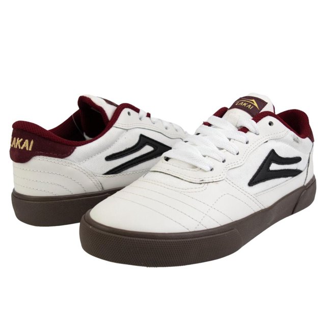 Tênis Lakai Cambridge White/Bordô MadBoards