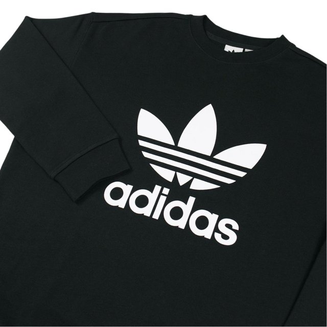 Moletom Feminino Adidas Originals Trefoil Crew Black MadBoards