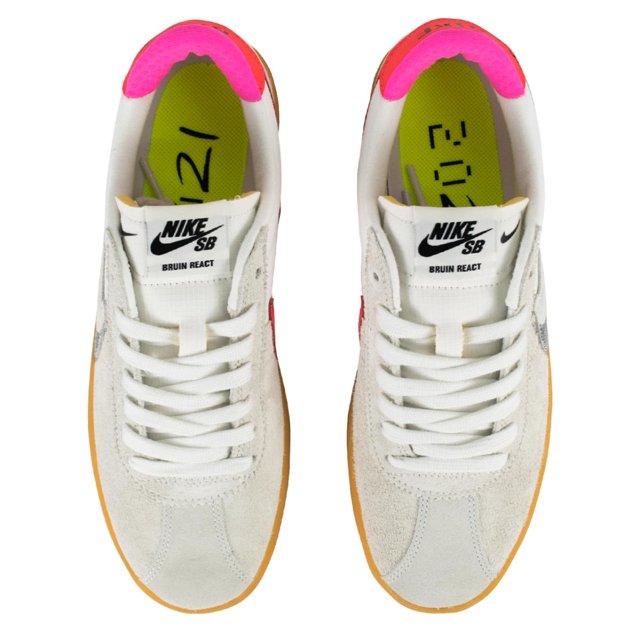 Tênis Nike SB Bruin React T White/Neon MadBoards