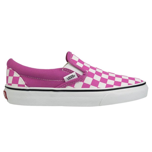 Tênis Vans Slip On Checkerboard Feminino - Pink/White